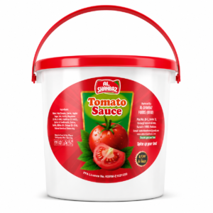 Al Shahbaz Premium Tomato Sauce Bucket – Rich & Thick Pizza, Pasta & Fast Food Sauce (Pakistan)