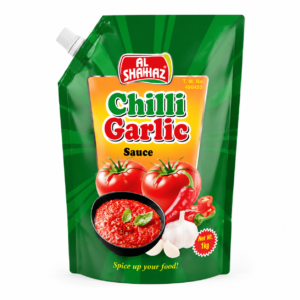 Al Shahbaz Chilli Garlic Sauce 1kg – Premium Spicy Tomato Garlic Dip for Pizza, Fries & Snacks | Pakistan