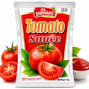 Al Shahbaz Tomato Sauce Sachet 10g – Rich & Tangy Taste, Fresh Tomato Flavor Packet